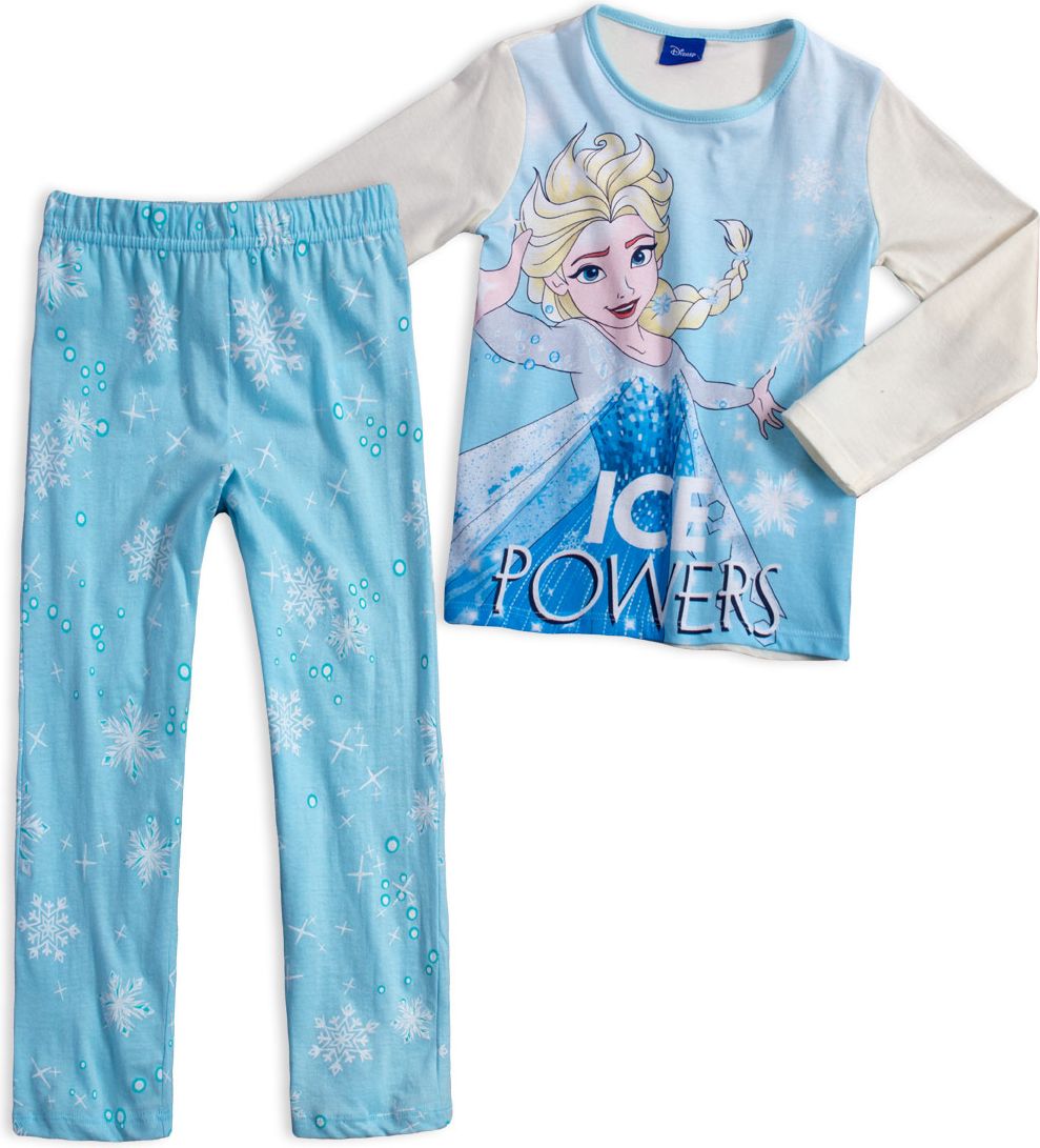 Dívčí pyžamo DISNEY FROZEN ICE POWERS modré Velikost: 104 - obrázek 1