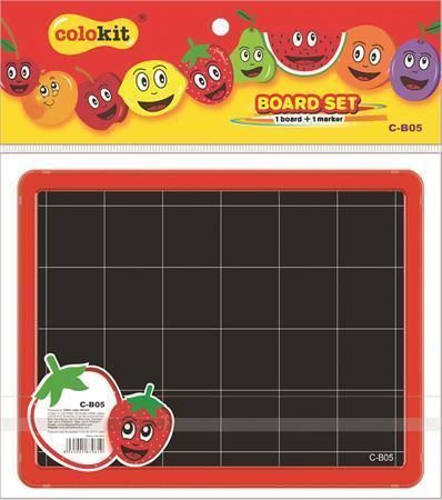 Tabule "Board Set", červený rám, s popisovačem, COLOKIT, pack 2 ks - obrázek 1