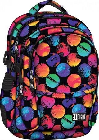 ST.RIGHT Školní batoh Colourful Dots - obrázek 1