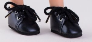Černé boty na tkaničky - obrázek 1