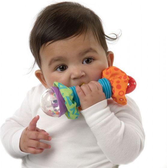 Playgro - Kroucené chrastítko s kuličkami - obrázek 4