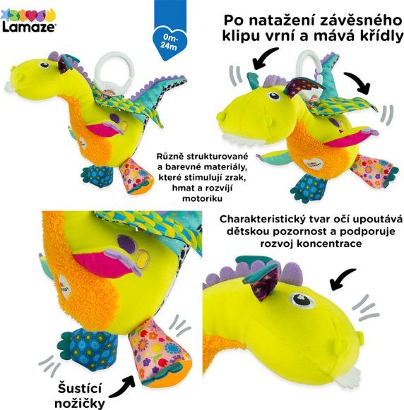 Lamaze - Flip Flap Dráček - obrázek 1