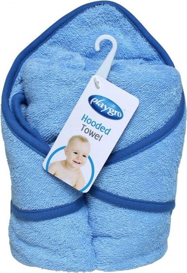 Playgro - Dětská osuška s kapucí modrá - obrázek 2