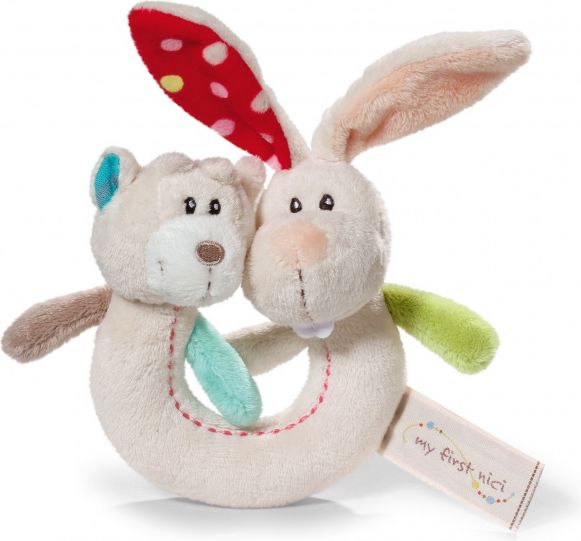 My First Nici NICI - Chrastítko králík s medvídkem - obrázek 1