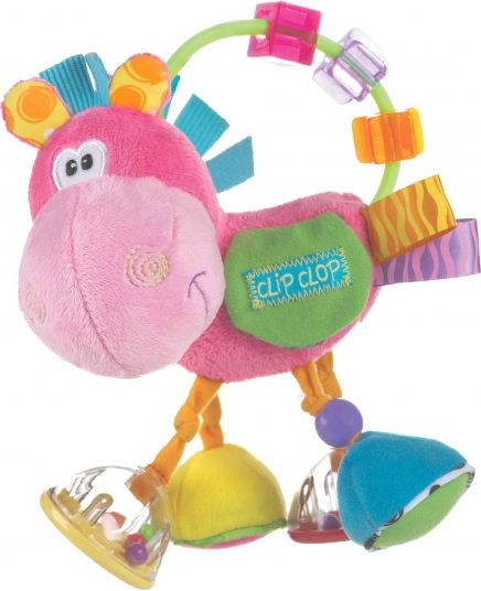 Playgro - Chrastítko oslík růžový - obrázek 1