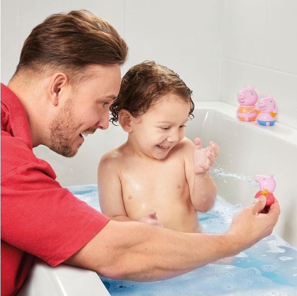 TOOMIES - Prasátko Peppa, maminka a Tom - stříkající hračky do vody - obrázek 2