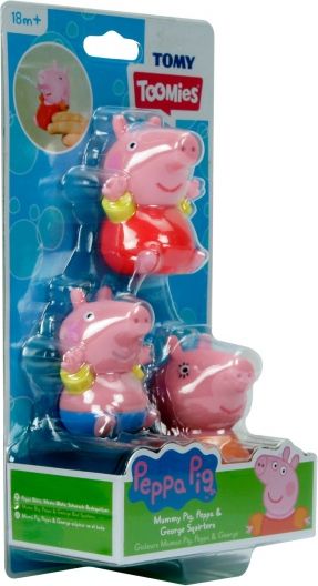 TOOMIES - Prasátko Peppa, maminka a Tom - stříkající hračky do vody - obrázek 4