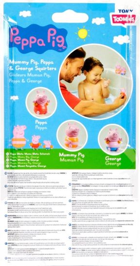 TOOMIES - Prasátko Peppa, maminka a Tom - stříkající hračky do vody - obrázek 5