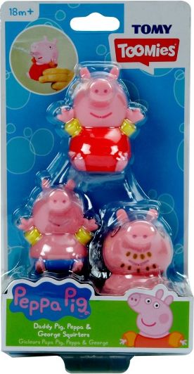 TOOMIES - Prasátko Peppa, tatínek a Tom - stříkající hračky do vody - obrázek 4
