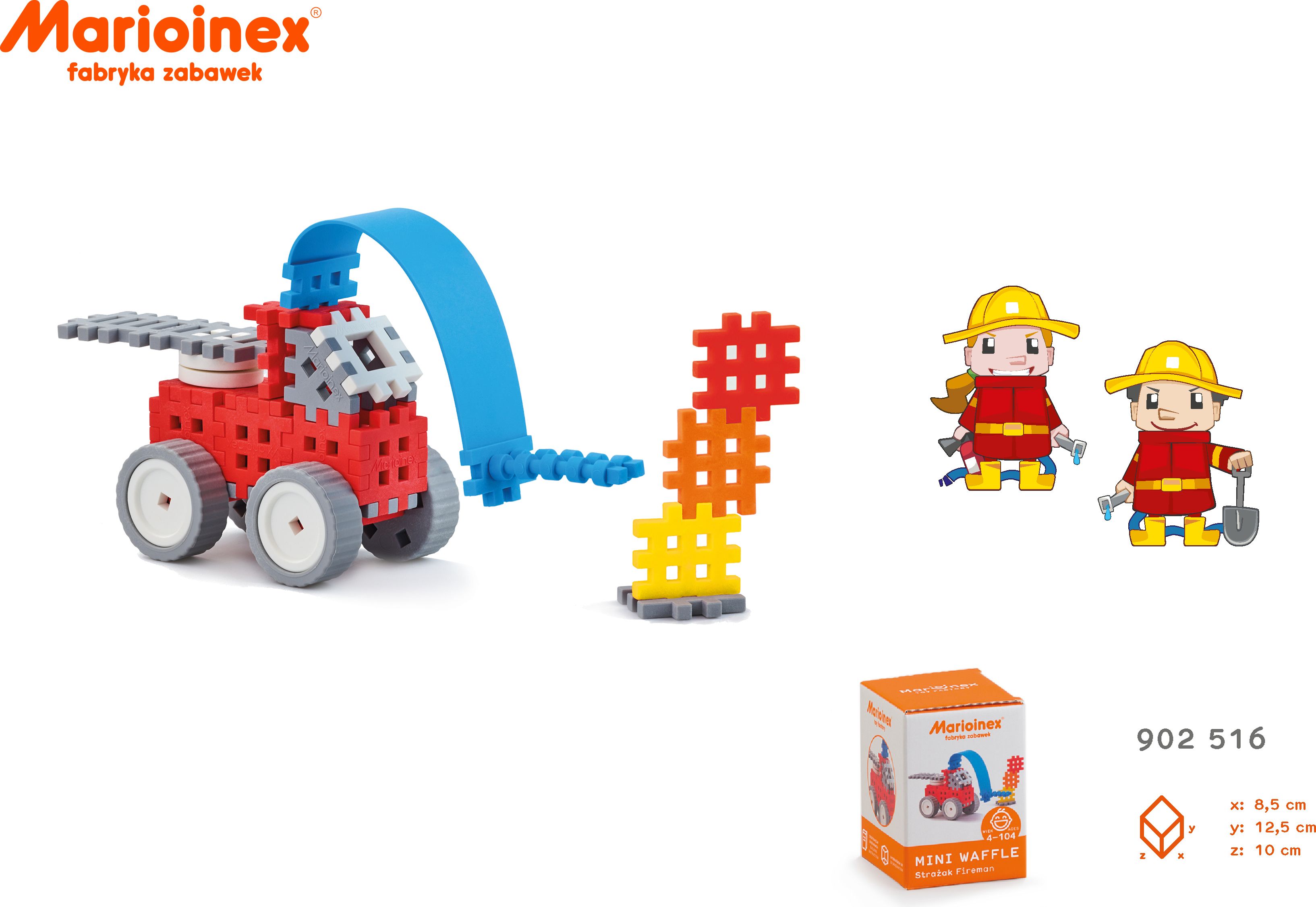 Marioinex MINI WAFLE – Hasič (malý) - obrázek 4