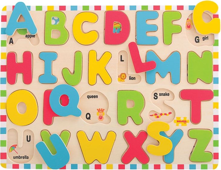 Bigjigs Toys Anglická abeceda s obrázky - obrázek 1
