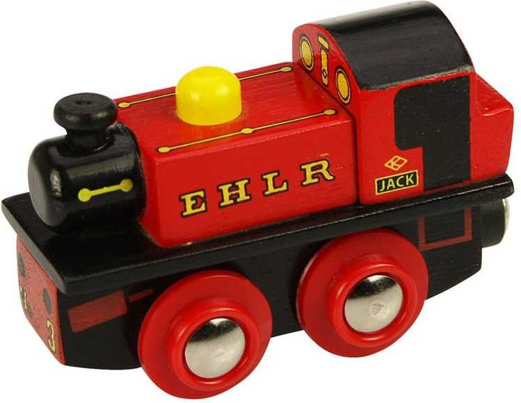 Bigjigs Rail Dřevěná replika lokomotivy EHLR Jack - obrázek 1