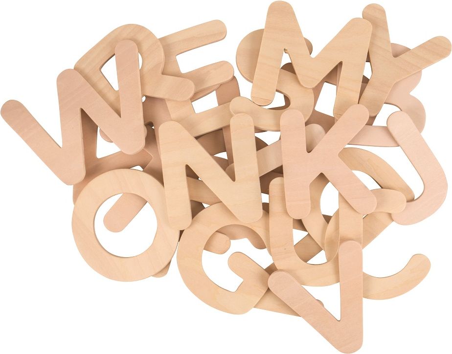 Bigjigs Toys Dřevěná abeceda velká písmena - obrázek 1