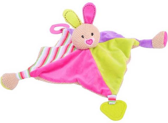 Bigjigs Toys Bigjigs Baby Textilní hračka - Králíček Bella s kousátky - obrázek 1