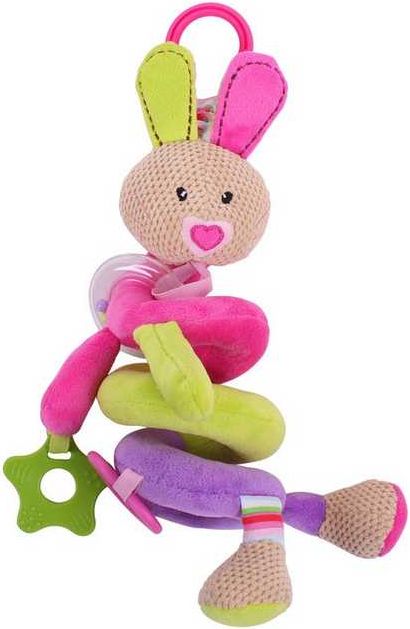 Bigjigs Toys Bigjigs Baby Textilní postavička - Spirála králíček Bella - obrázek 1
