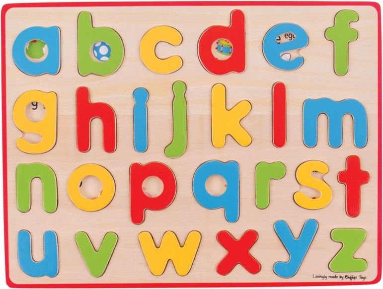 Bigjigs Toys Anglická malá abeceda s obrázky - obrázek 1
