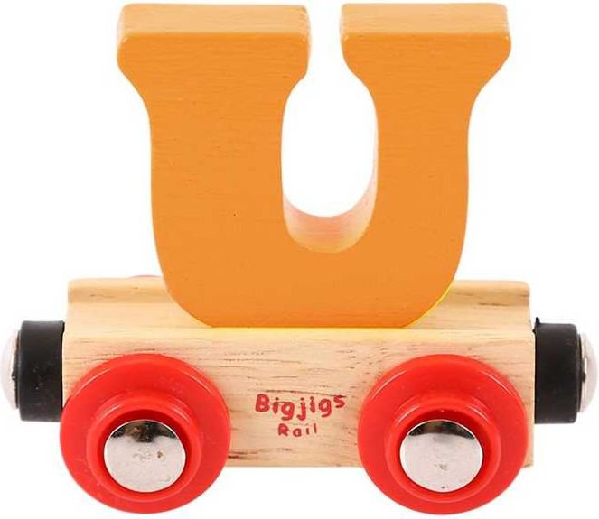 Bigjigs Rail vagónek dřevěné vláčkodráhy - Písmeno U - obrázek 1