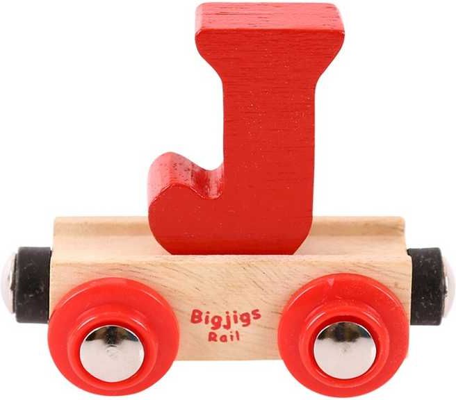 Bigjigs Rail vagónek dřevěné vláčkodráhy - Písmeno J - obrázek 1