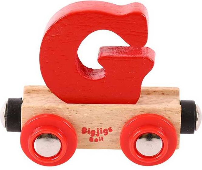 Bigjigs Rail vagónek dřevěné vláčkodráhy - Písmeno G - obrázek 1