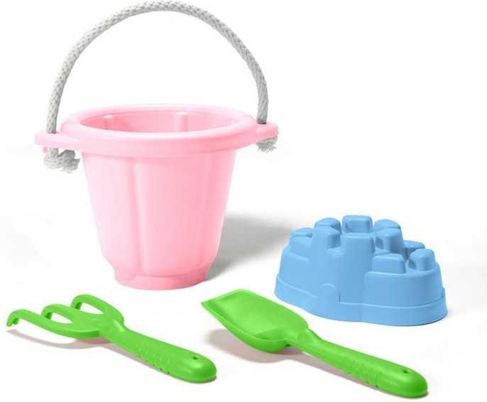 Green Toys Růžový set na písek - obrázek 1