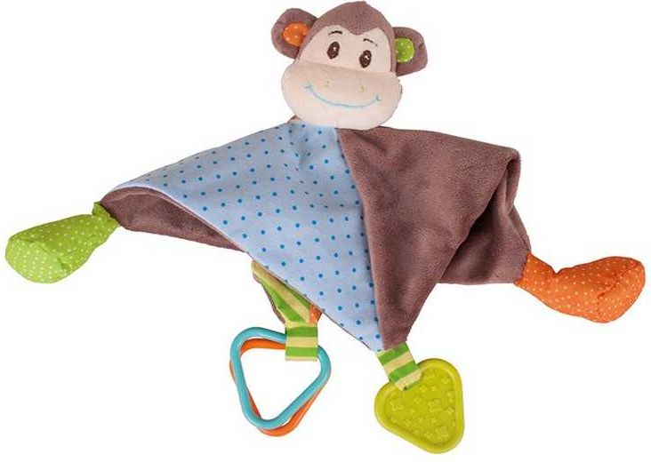 Bigjigs Toys Bigjigs Baby Textilní muchlánek opička Cheeky - obrázek 1