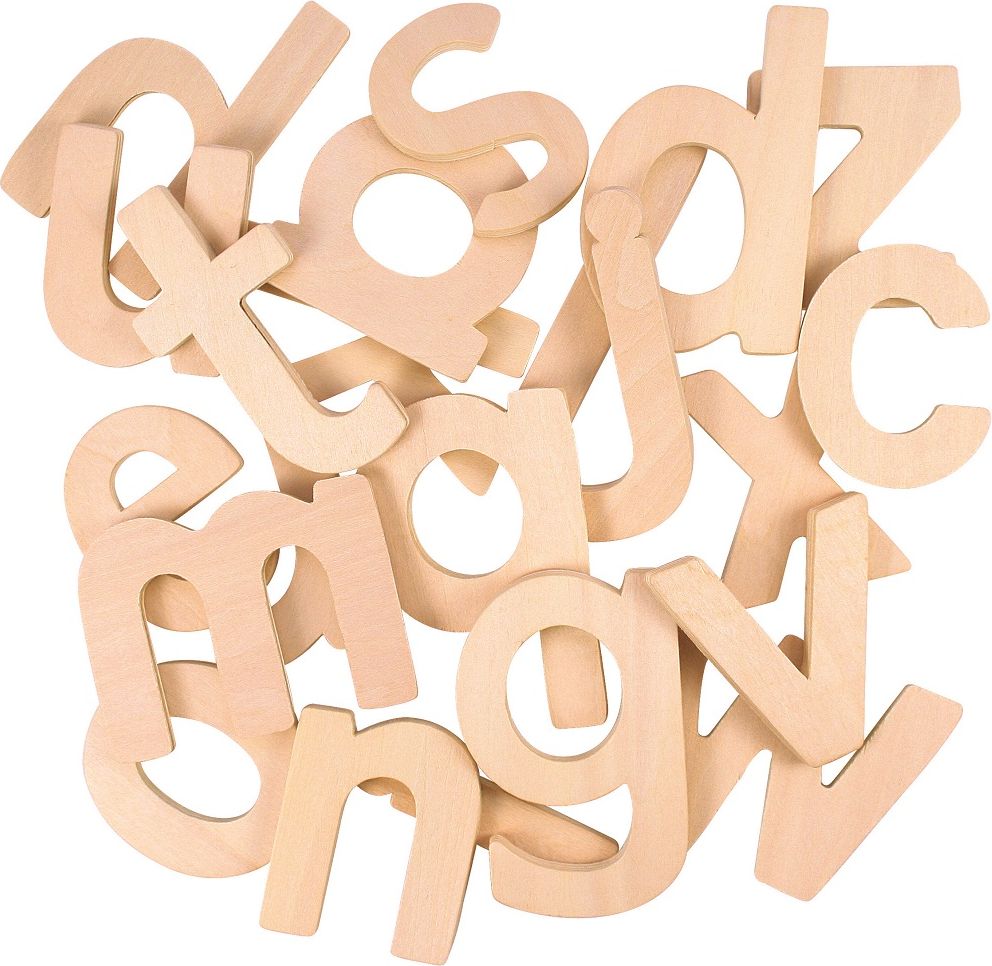Bigjigs Toys Dřevěná abeceda malá písmena - obrázek 1