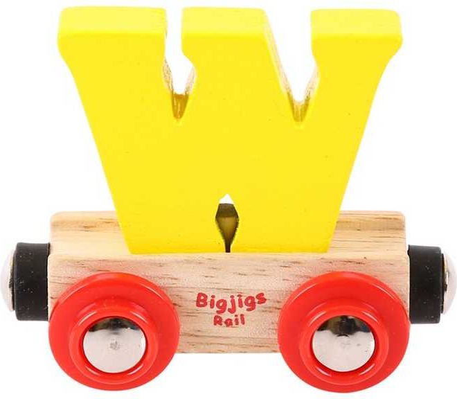 Bigjigs Rail vagónek dřevěné vláčkodráhy - Písmeno W - obrázek 1