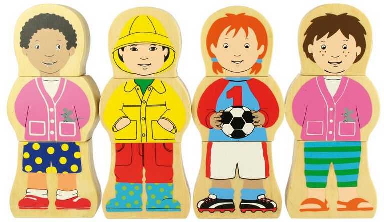 Bigjigs Toys Dřevěné puzzle národnosti - obrázek 1