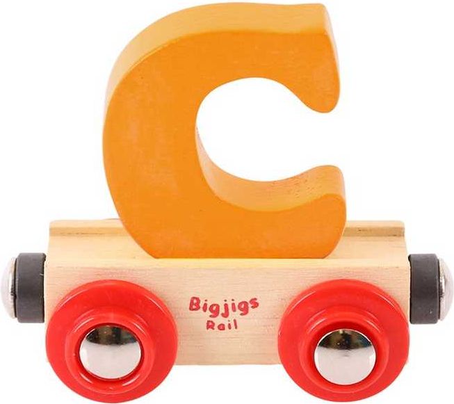 Bigjigs Rail vagónek dřevěné vláčkodráhy - Písmeno C - obrázek 1
