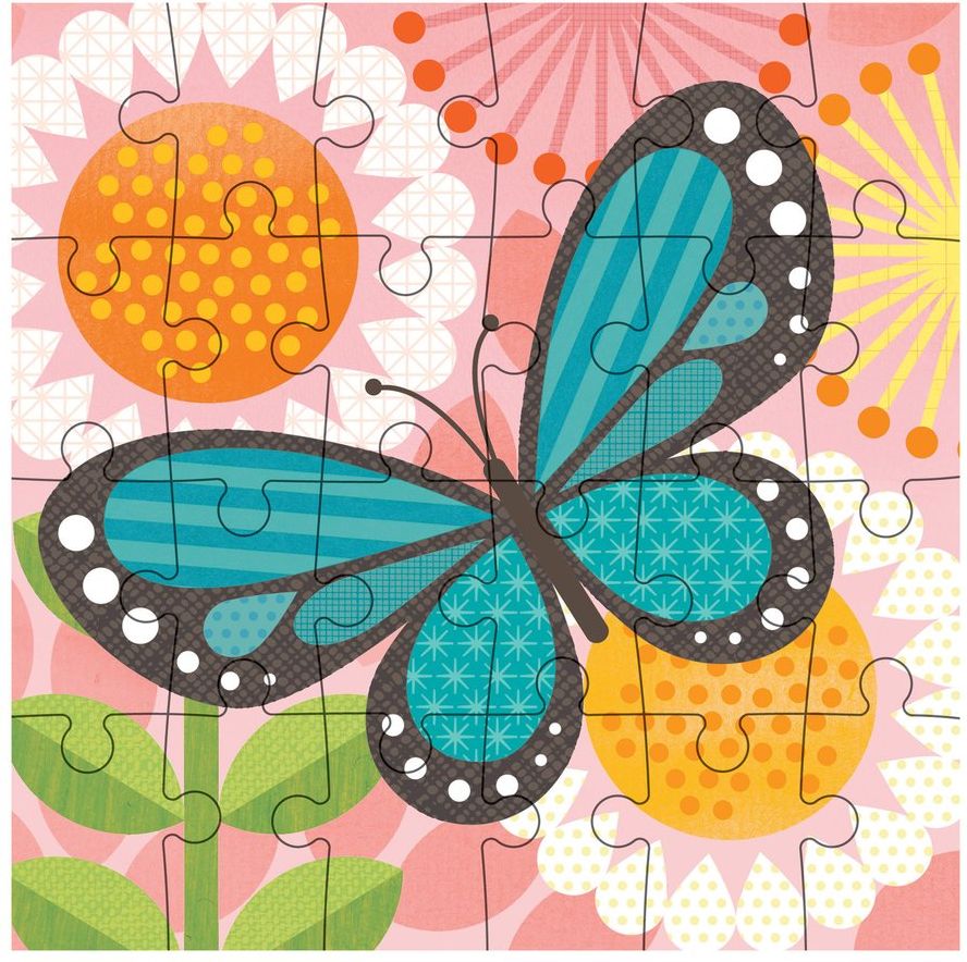 Petitcollage Puzzle motýl - obrázek 1