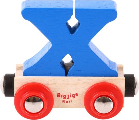 Bigjigs Rail vagónek dřevěné vláčkodráhy - Písmeno X - obrázek 1