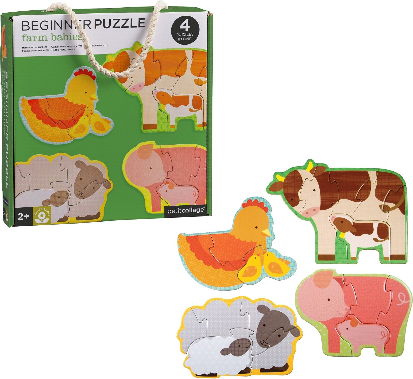 Petitcollage První puzzle zvířátka z farmy - obrázek 1