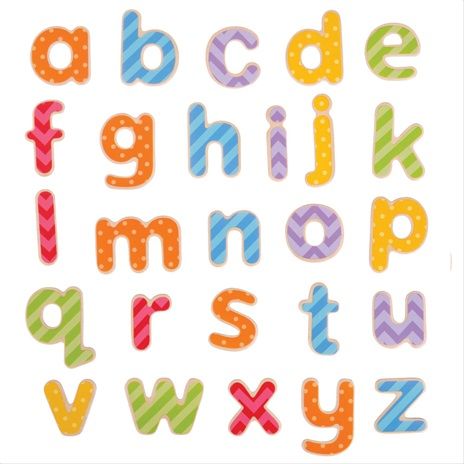 Bigjigs Toys Magnetická barevná abeceda (malá písmena) - obrázek 1