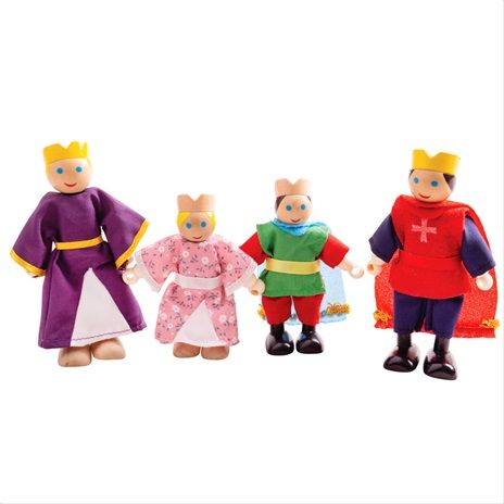 Bigjigs Toys Dřevěné postavičky královská rodina - obrázek 1