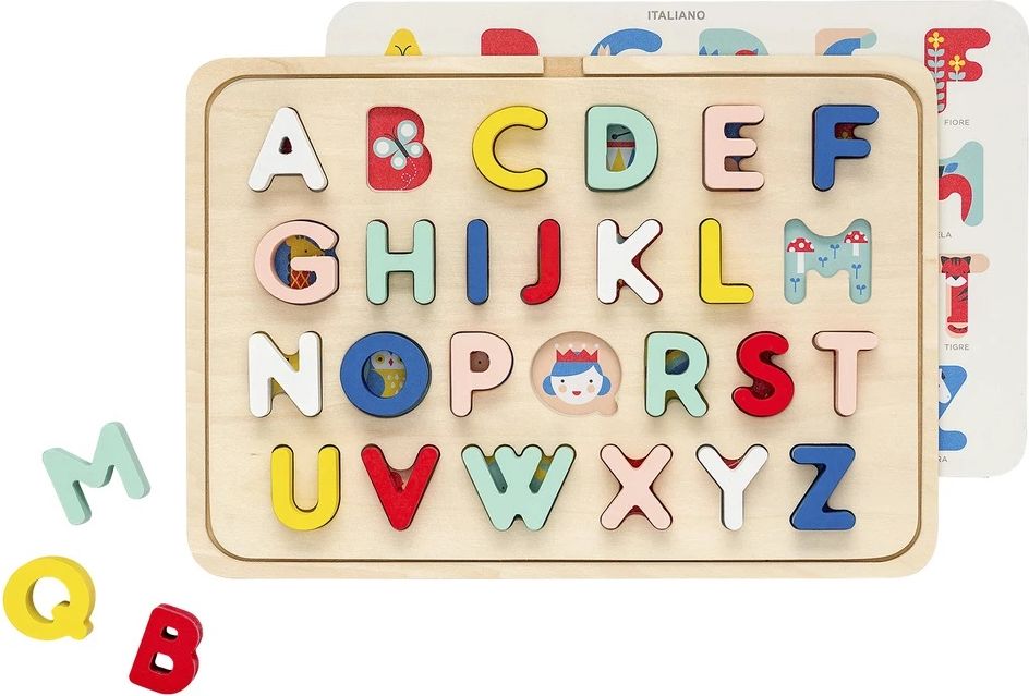 Petitcollage Dřevěné puzzle abeceda - obrázek 1