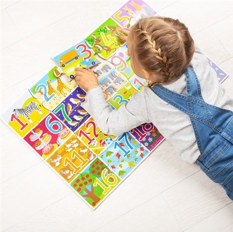 Bigjigs Toys Podlahové puzzle počítání 48 dílků - obrázek 1