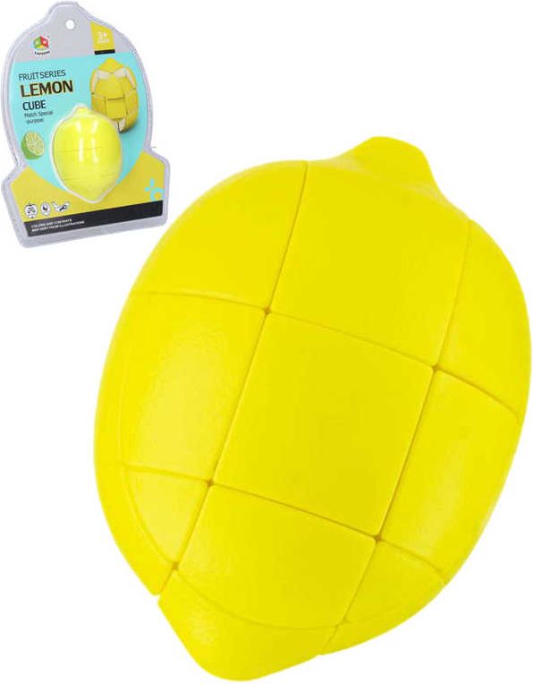 Hra hlavolam citron 8cm dětská skládačka ovoce plast - obrázek 1