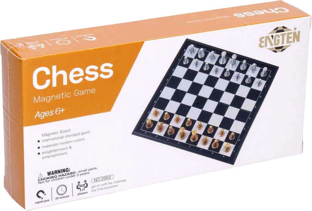 Hra šachy magnetické 20x20cm cestovní *SPOLEČENSKÉ HRY* - obrázek 1