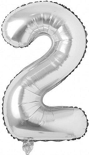 Nafukovací balónky čísla maxi stříbrné - 2 - obrázek 1