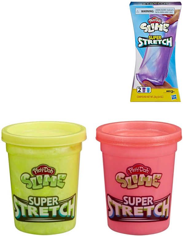 HASBRO PLAY-DOH Sliz super natahovací modelína set 2 kelímky 2 barvy - obrázek 1