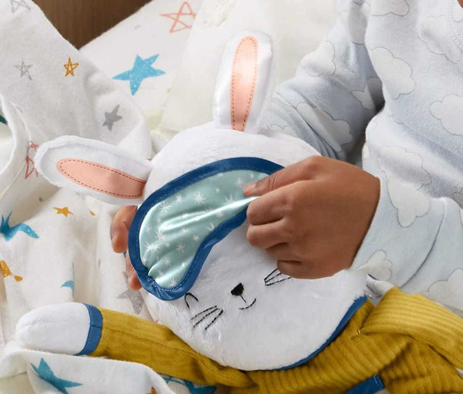 FISHER PRICE Baby zajíček textilní usínáček na spinkání na baterie Světlo Zvuk - obrázek 6