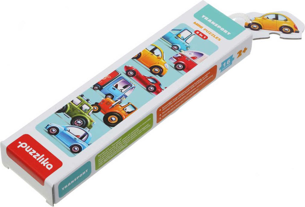 PUZZLIKA Baby puzzle skládačka Dopravní prostředky 8x 2 dílky pro miminka - obrázek 2