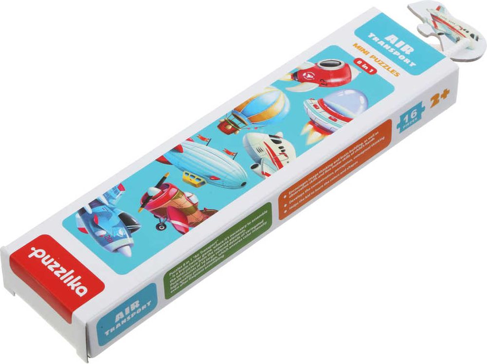 PUZZLIKA Baby puzzle skládačka Letecká doprava 8x 2 dílky pro miminka - obrázek 2