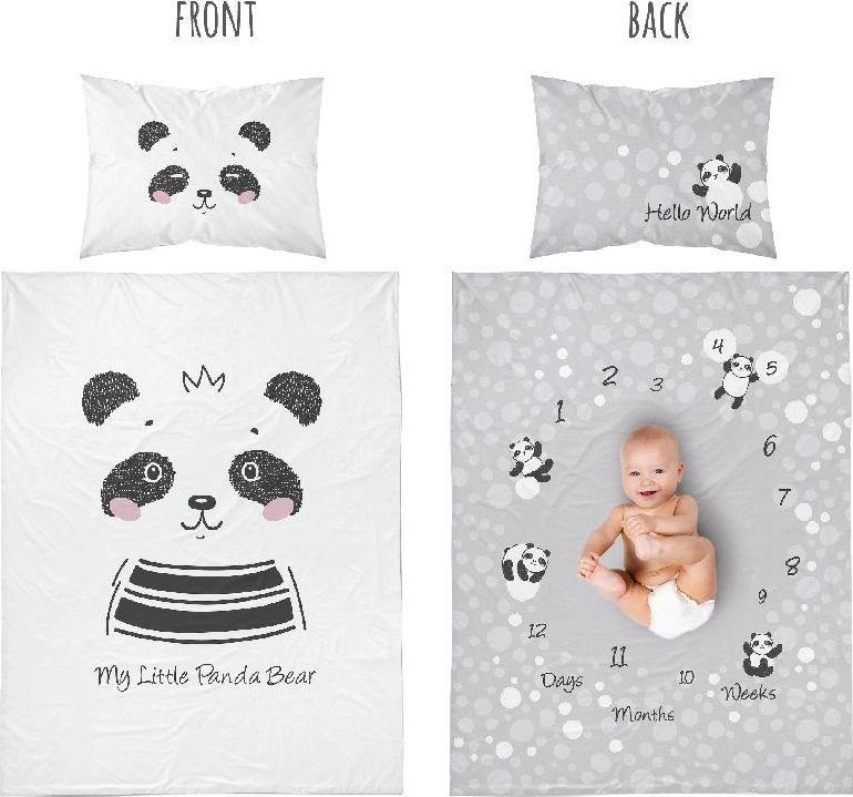 POVLEČENÍ DO POSTÝLKY PANDA - BAMBUS - obrázek 2