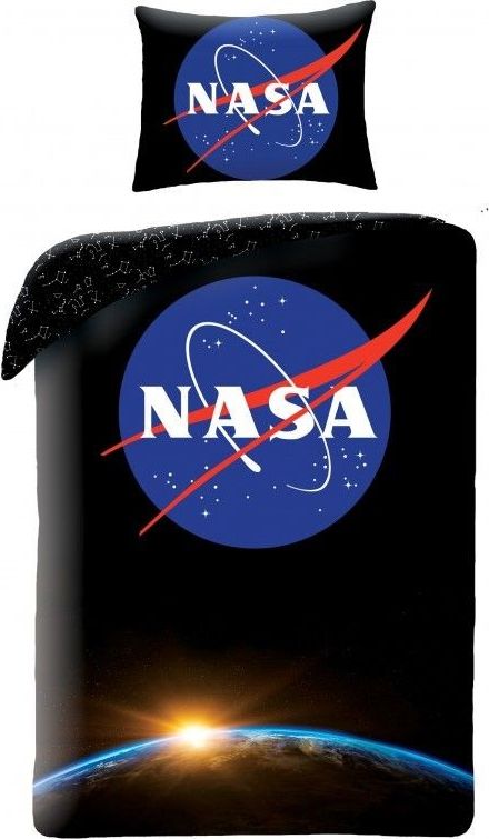 DĚTSKÉ POVLEČENÍ 140x200 NASA BLACK - obrázek 1