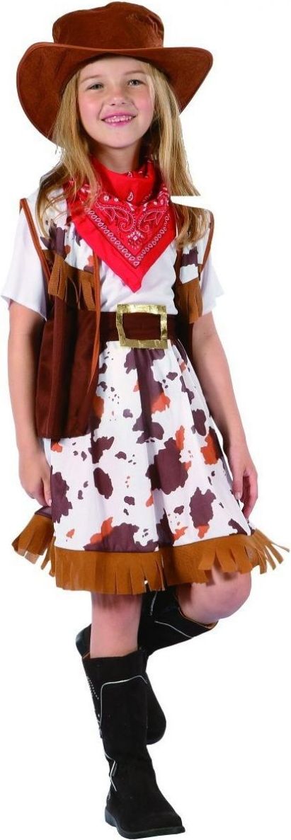 Šaty na karneval Kovbojská dívka 120 - 130 cm - obrázek 1