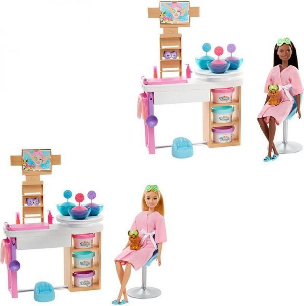 Barbie salón krásy herní set s běloškou - obrázek 1
