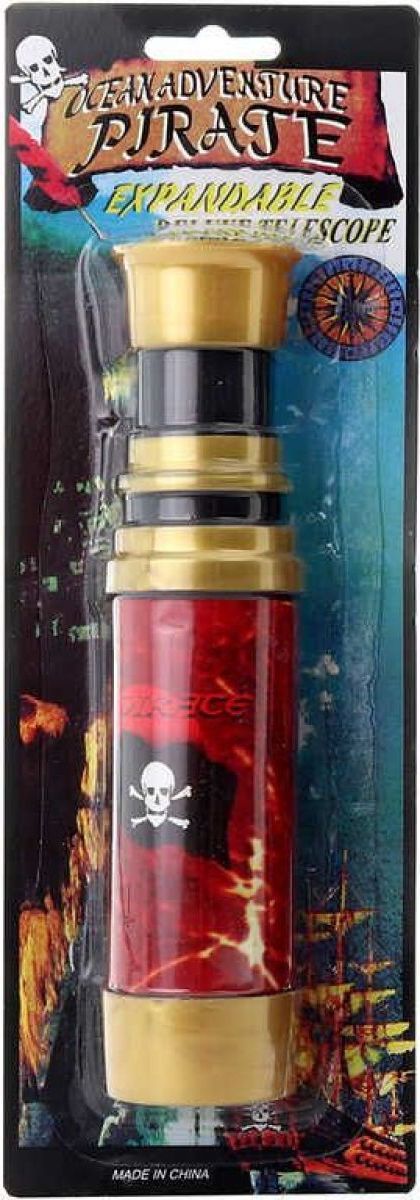 Pirátský dalekohled zlatý