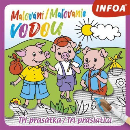 Malování / Maľovanie vodou - Tři prasátky - INFOA - obrázek 1