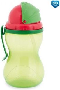 Canpol babies Sportovní láhev se slámkou 370 ml zelená - obrázek 1